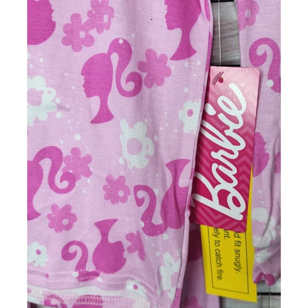 Barbie Size 3T Girl's Long Sleeve Pink 2-Piece Pajama Set - NWT‎
